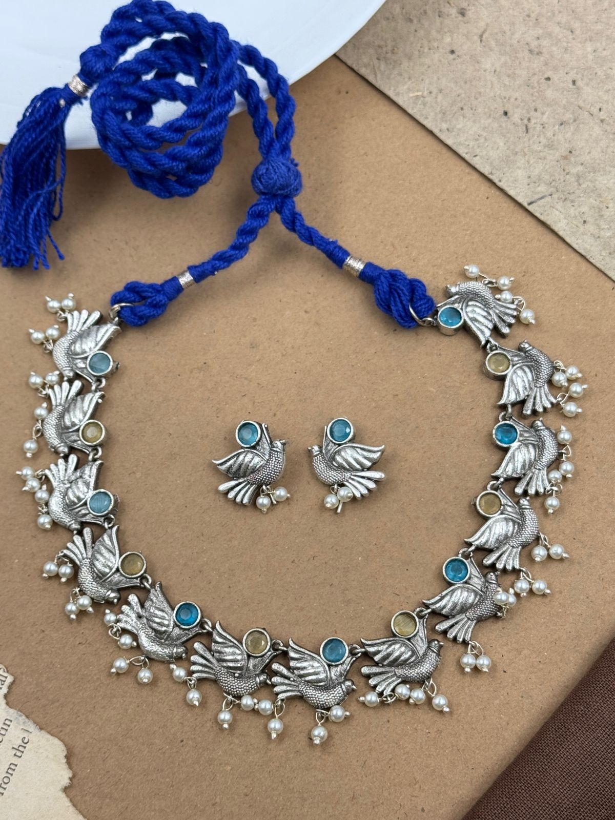 Mihika Stone Necklace Set