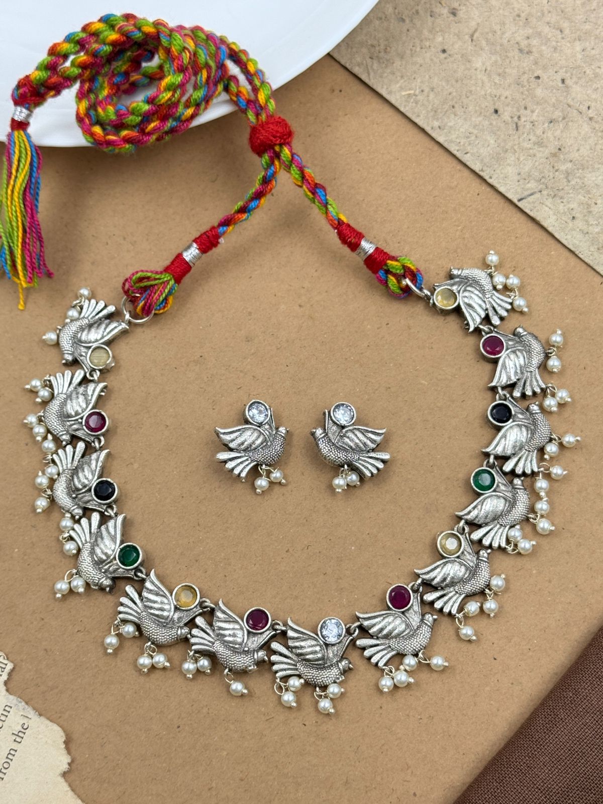 Mihika Stone Necklace Set