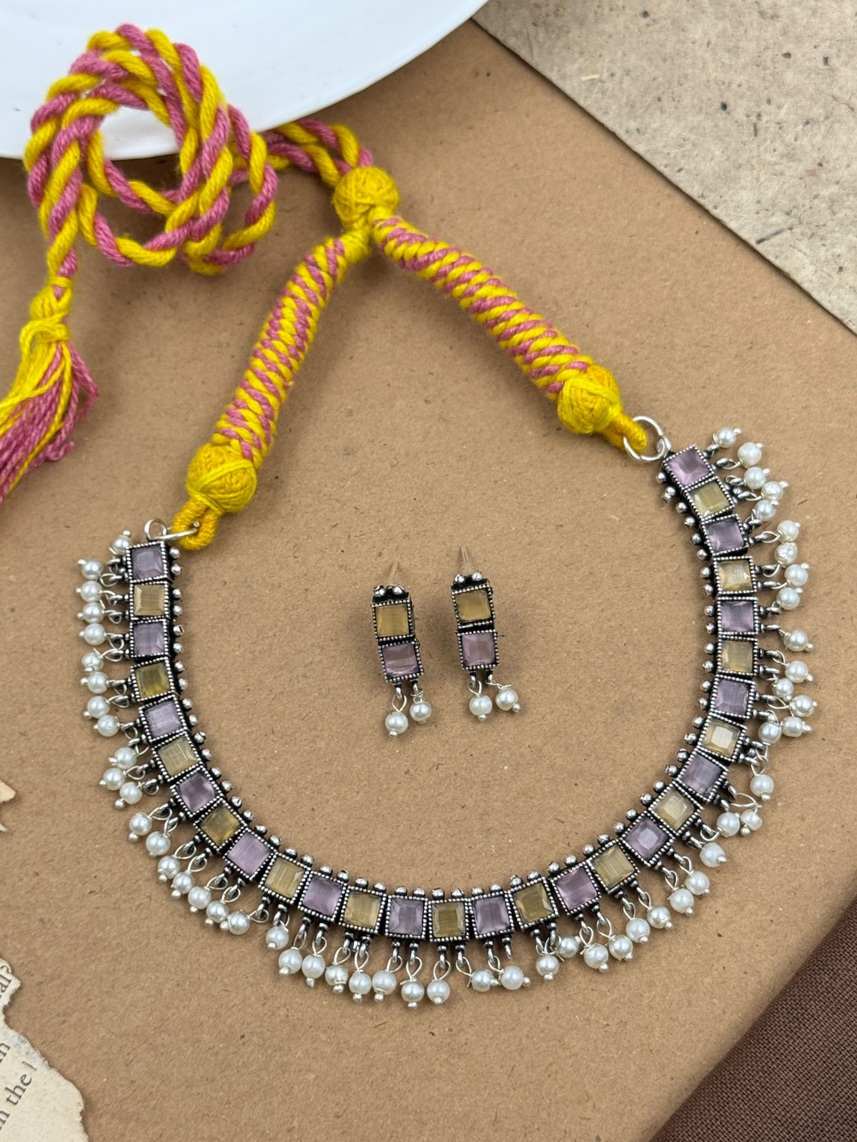 Vedika Stone Necklace Set