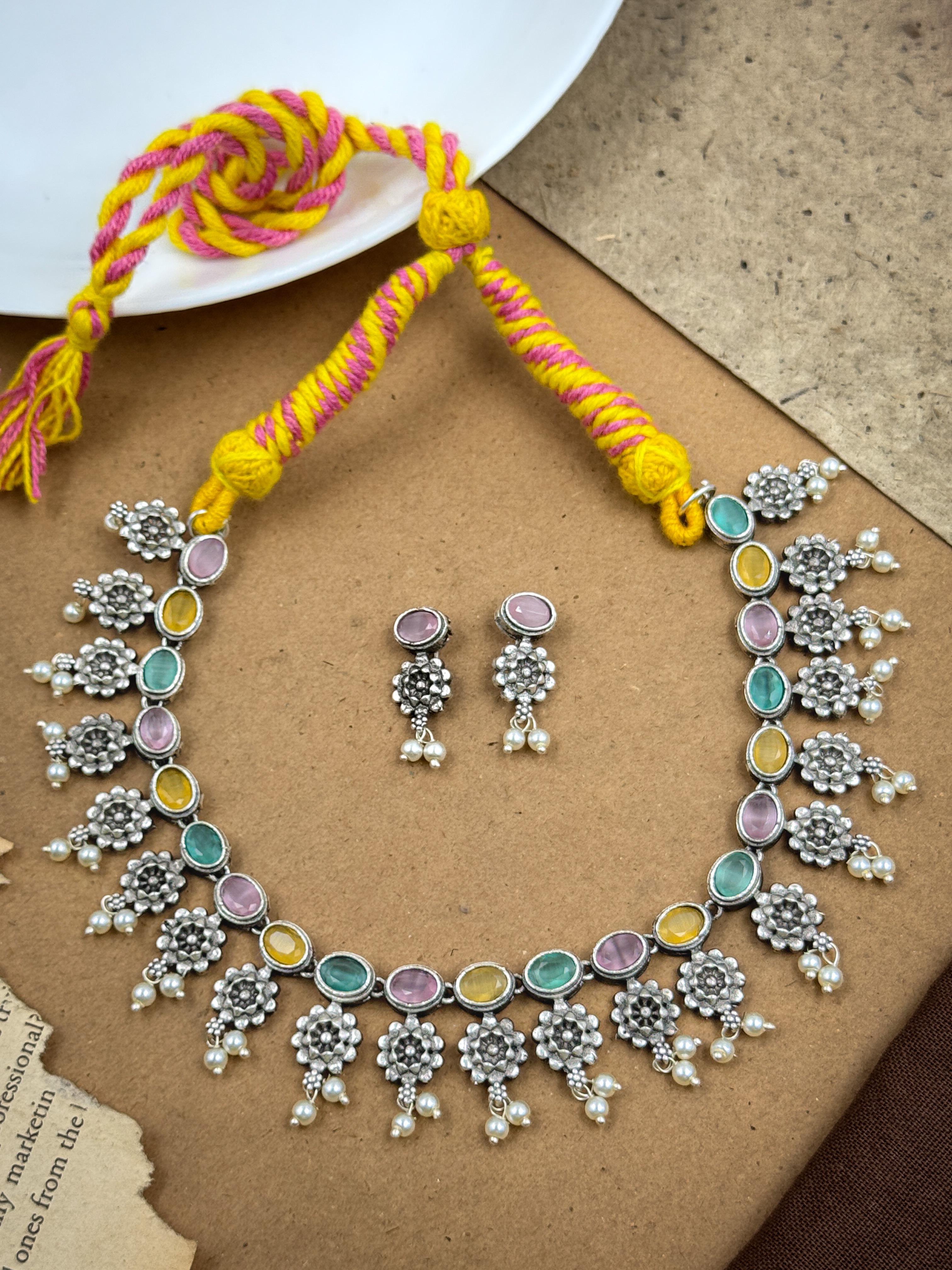 Geetika Stone Necklace set