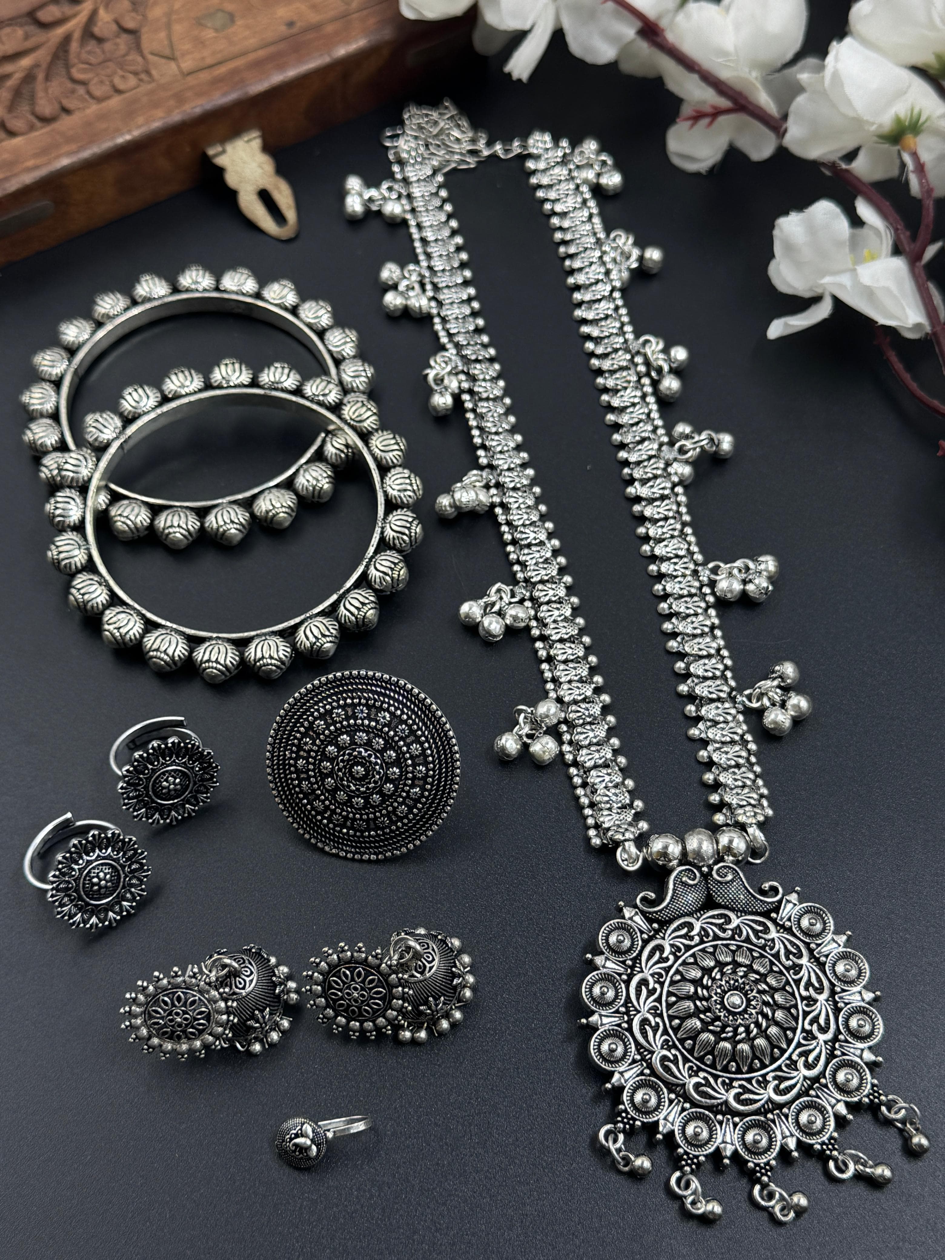 6 PIECE KOLAPURI JEWELLERY SET COMBO