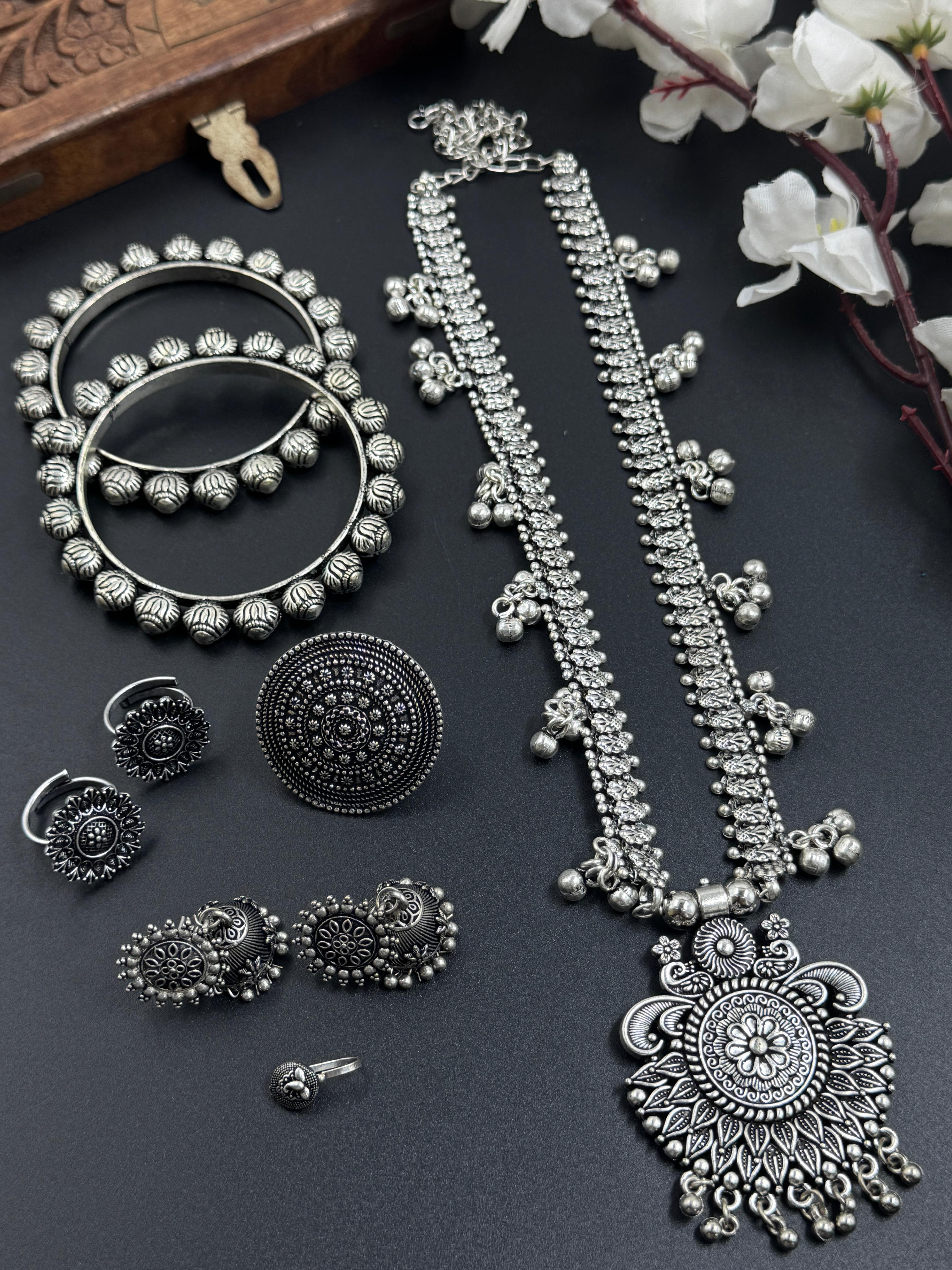 6 PIECE KOLAPURI JEWELLERY SET COMBO
