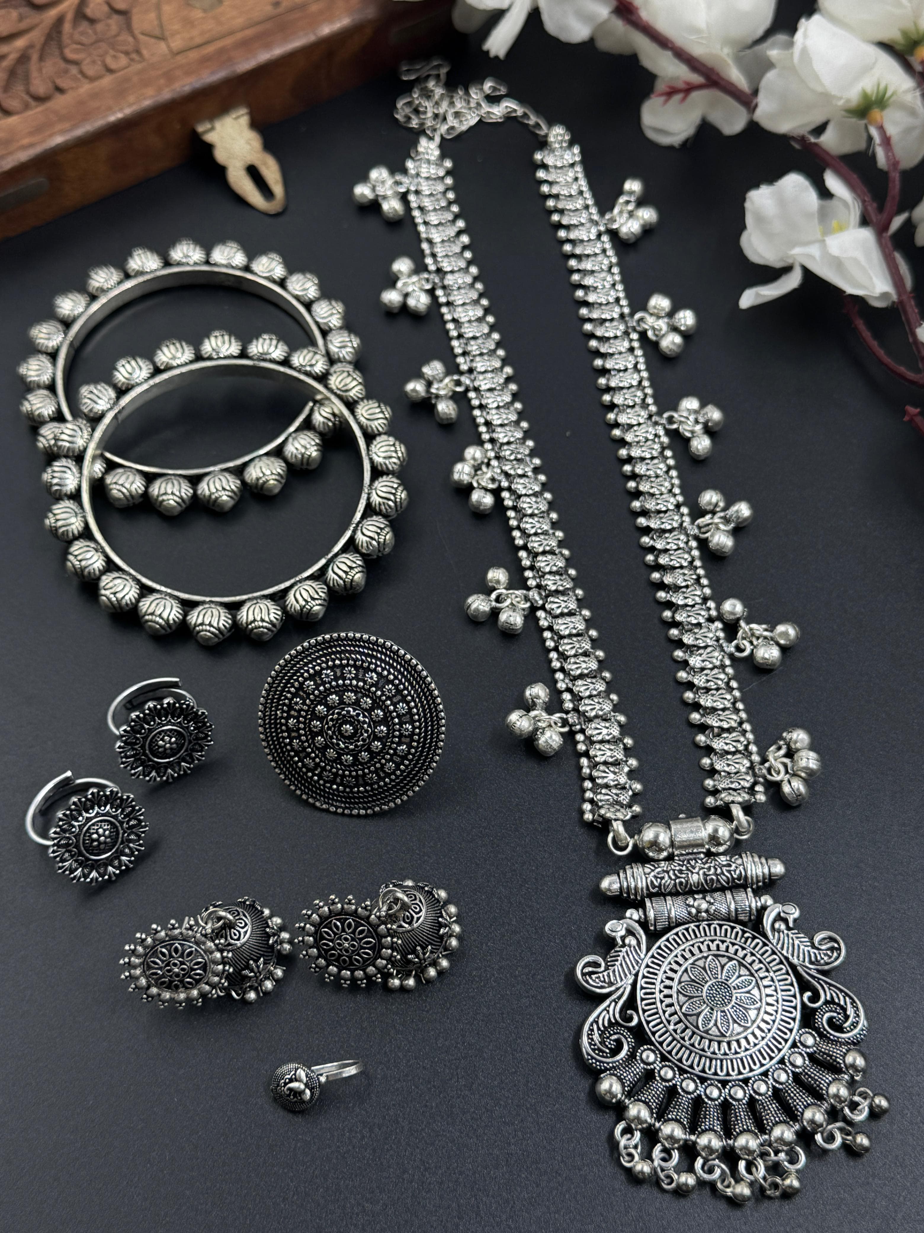 6 PIECE KOLAPURI JEWELLERY SET COMBO