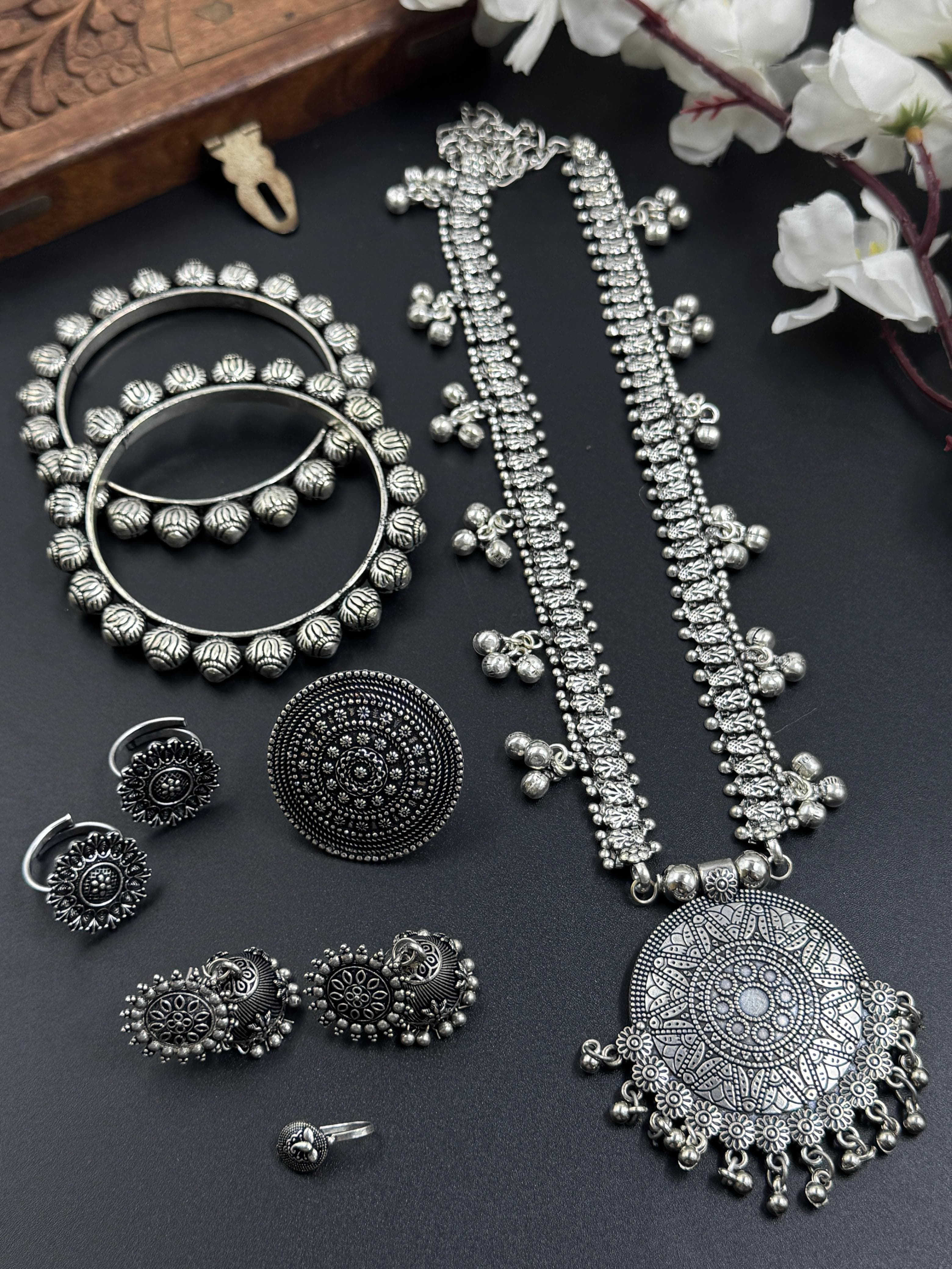 6 PIECE KOLAPURI JEWELLERY SET COMBO