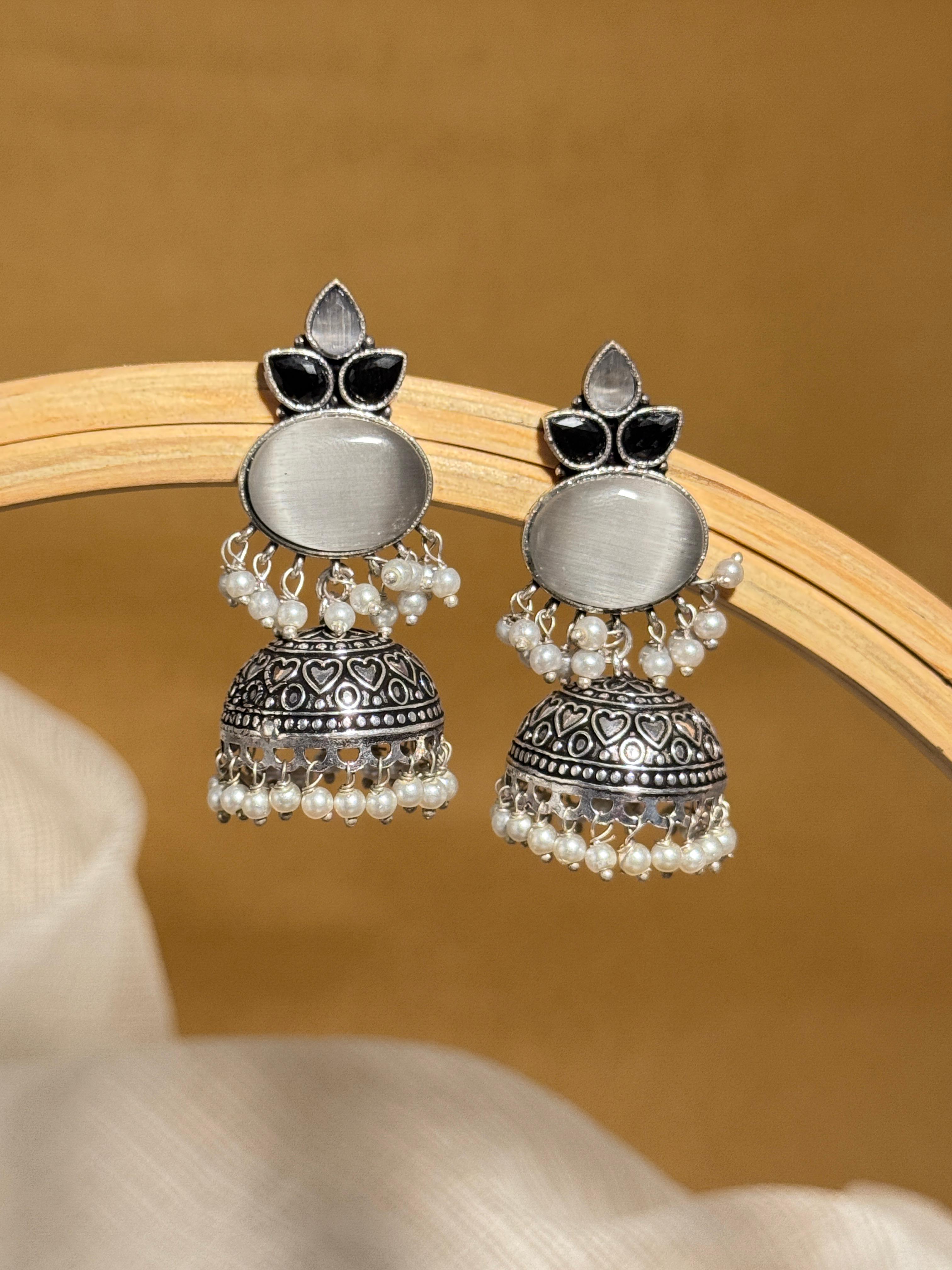 Anya Stone Jhumka Earrings