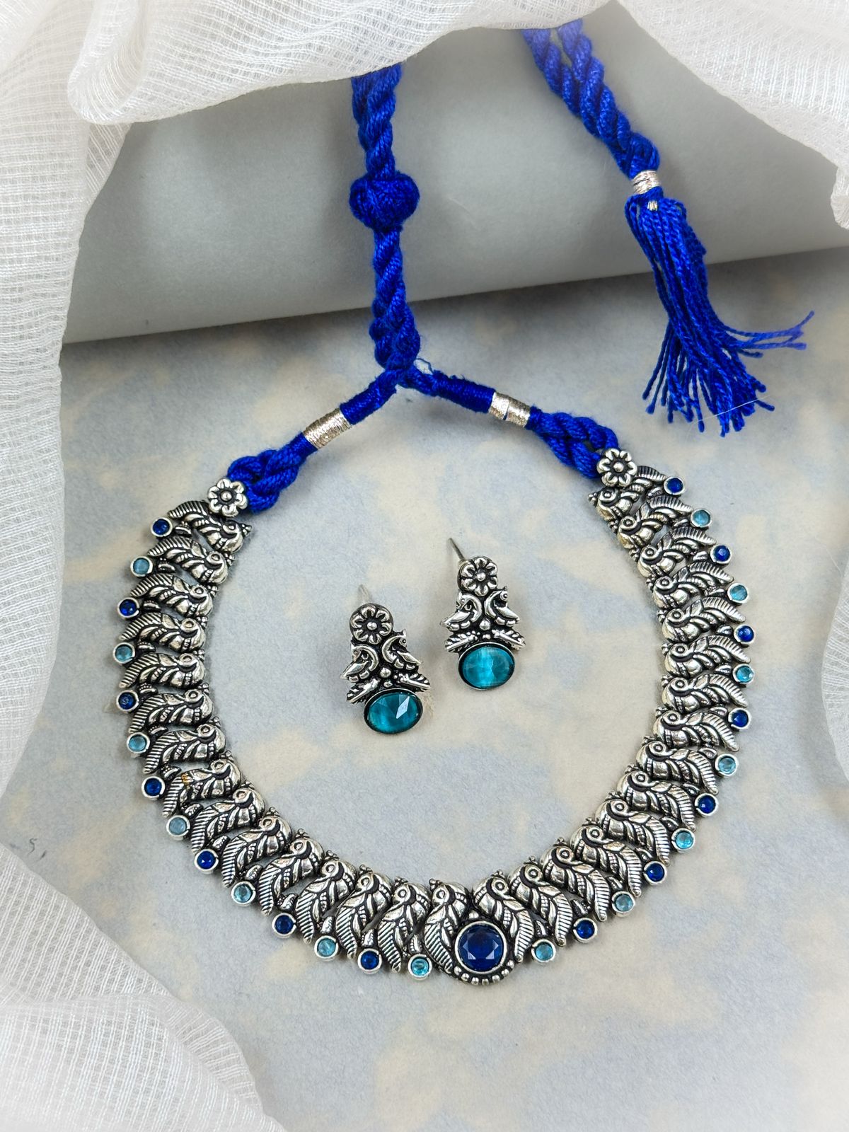 Vanya Handmade Stone Necklace Set