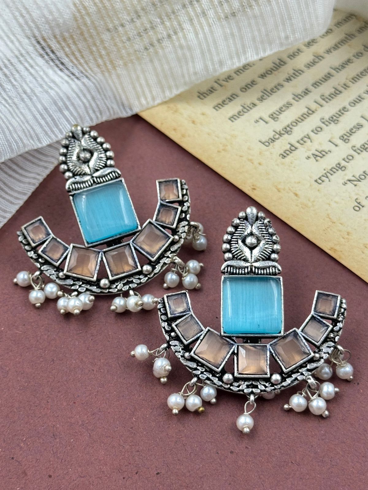 RUBY OVERSIZE STUD EARRINGS