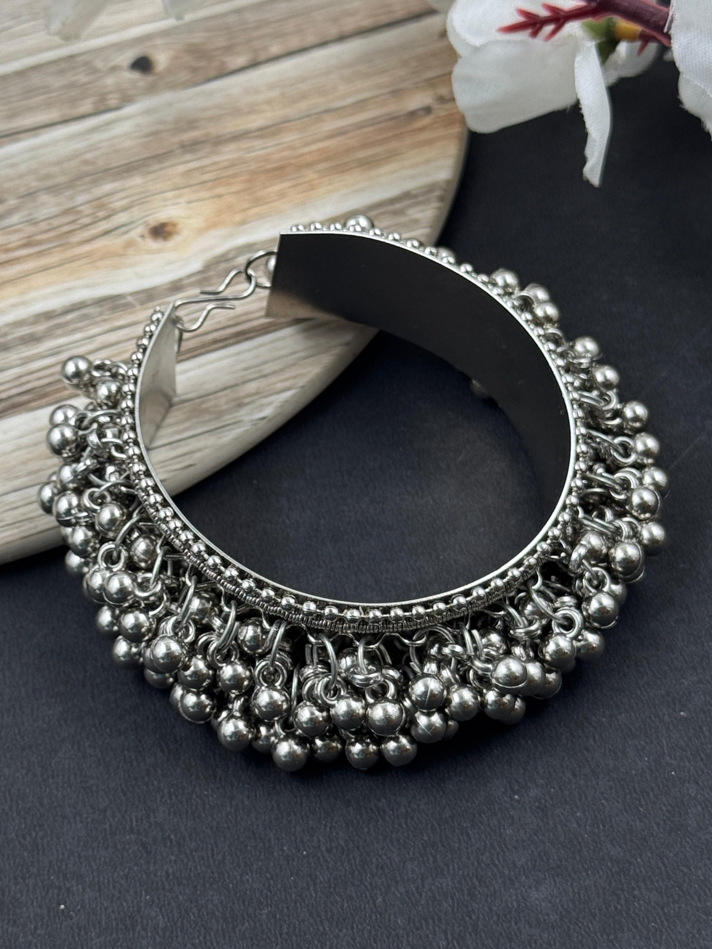 OXIDISED GHUNGROO CHOKER JEWELLERY SET
