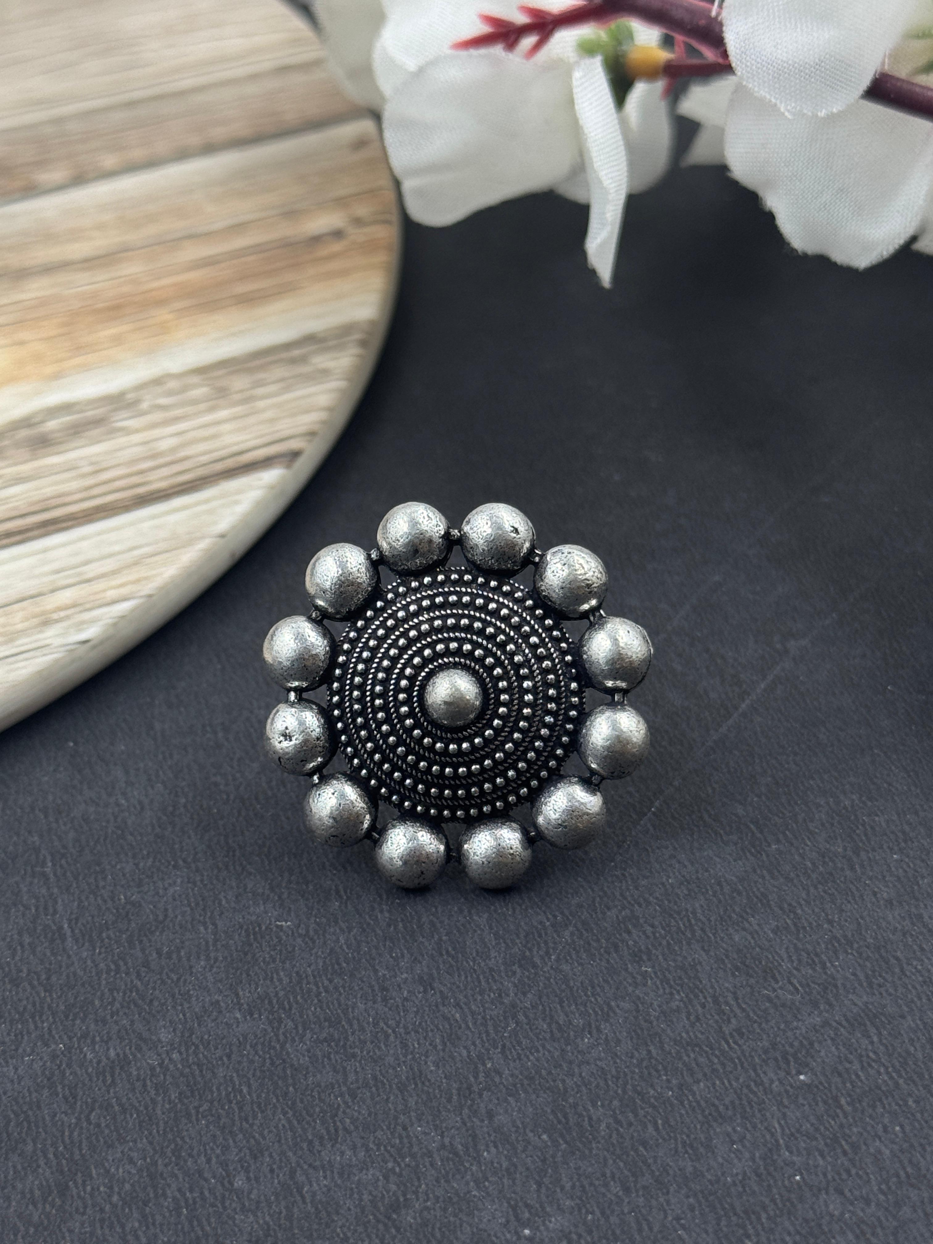 OXIDISED GHUNGROO CHOKER JEWELLERY SET