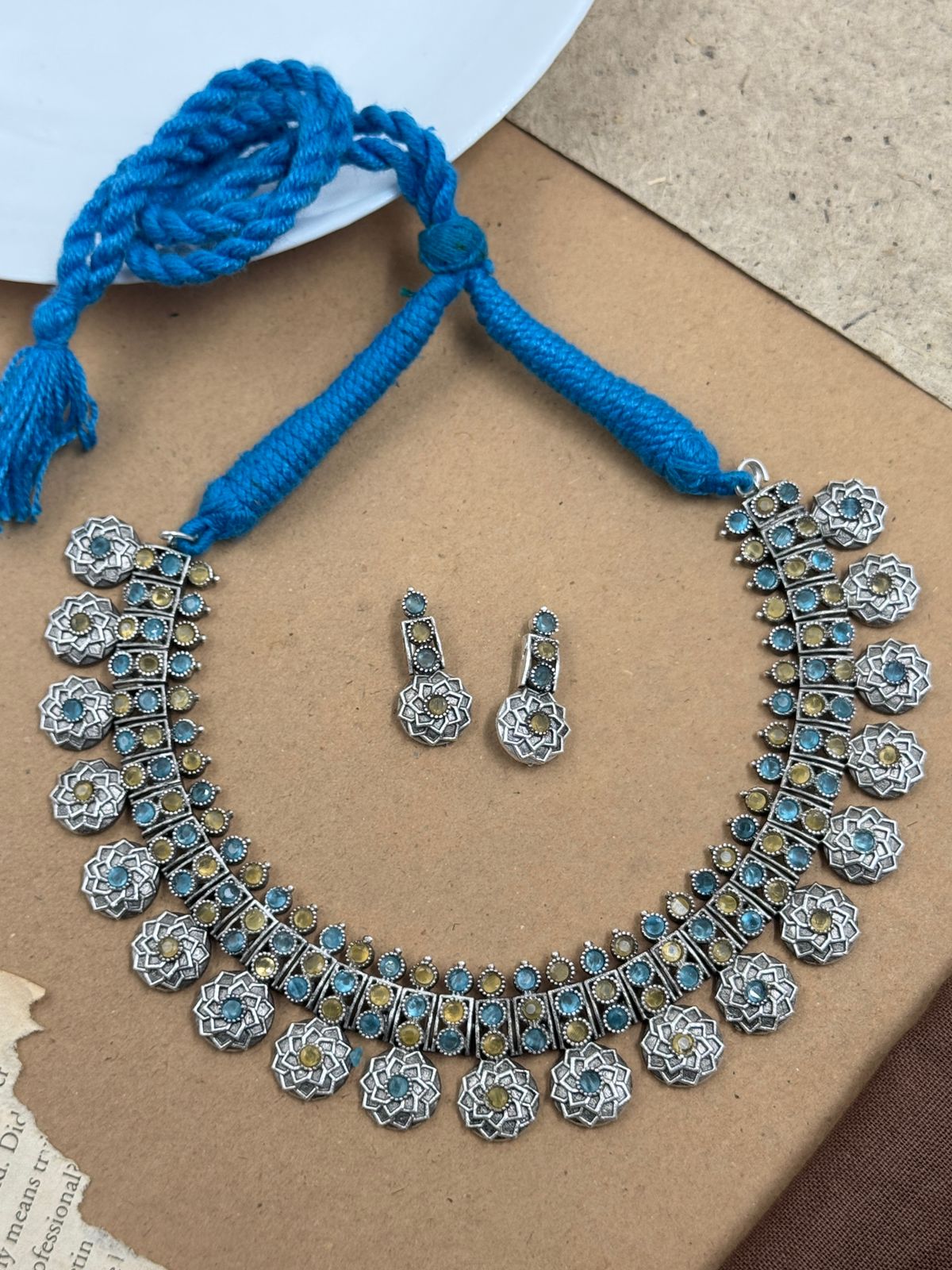 Prisha Stone Necklace Set