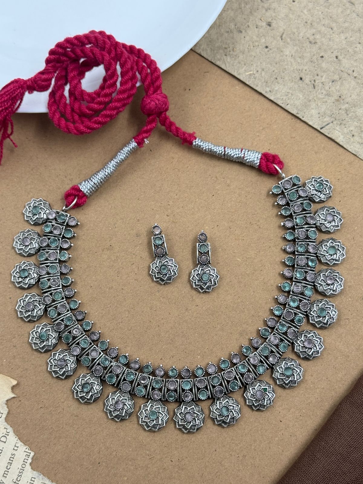 Prisha Stone Necklace Set