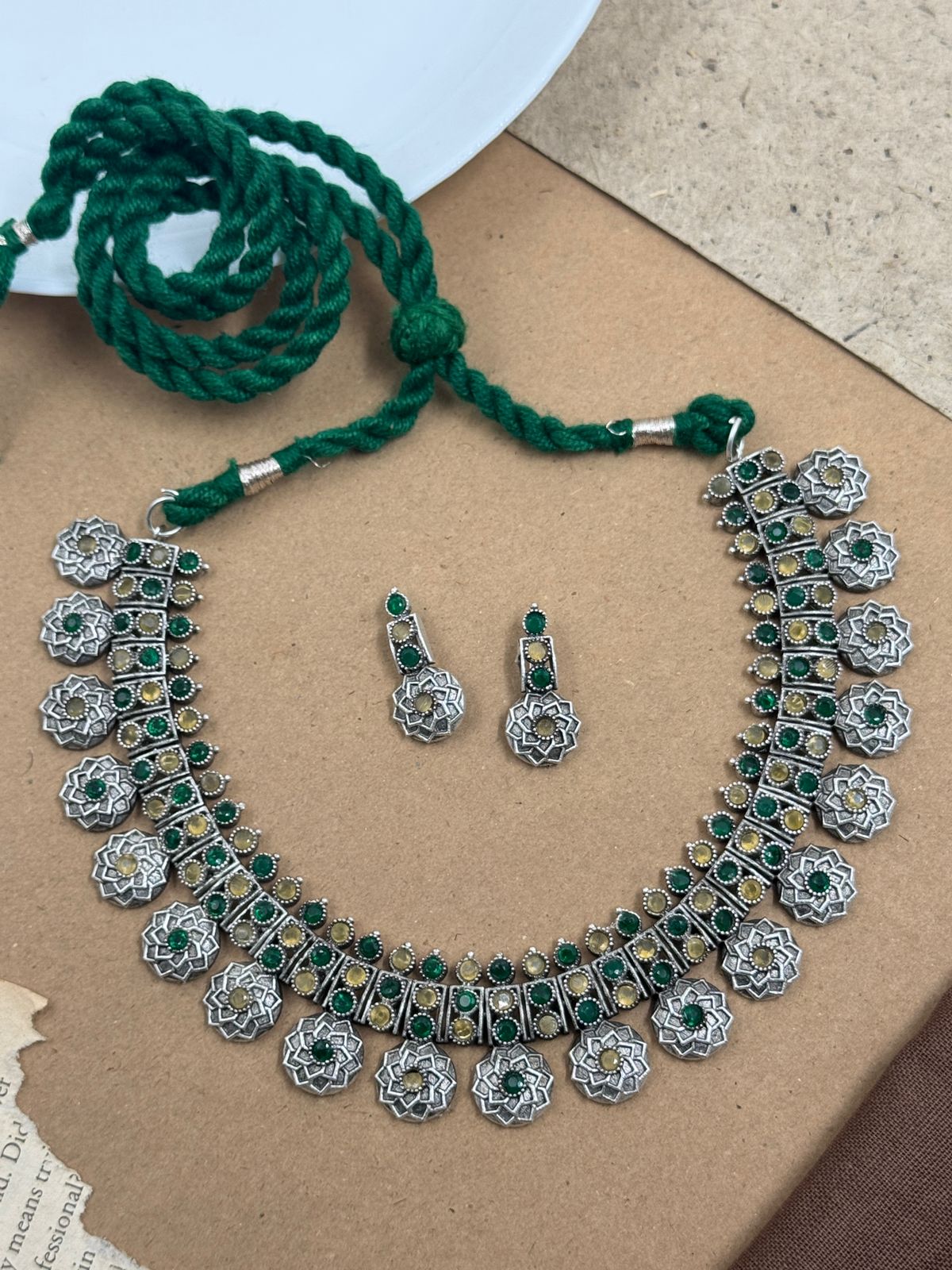 Prisha Stone Necklace Set