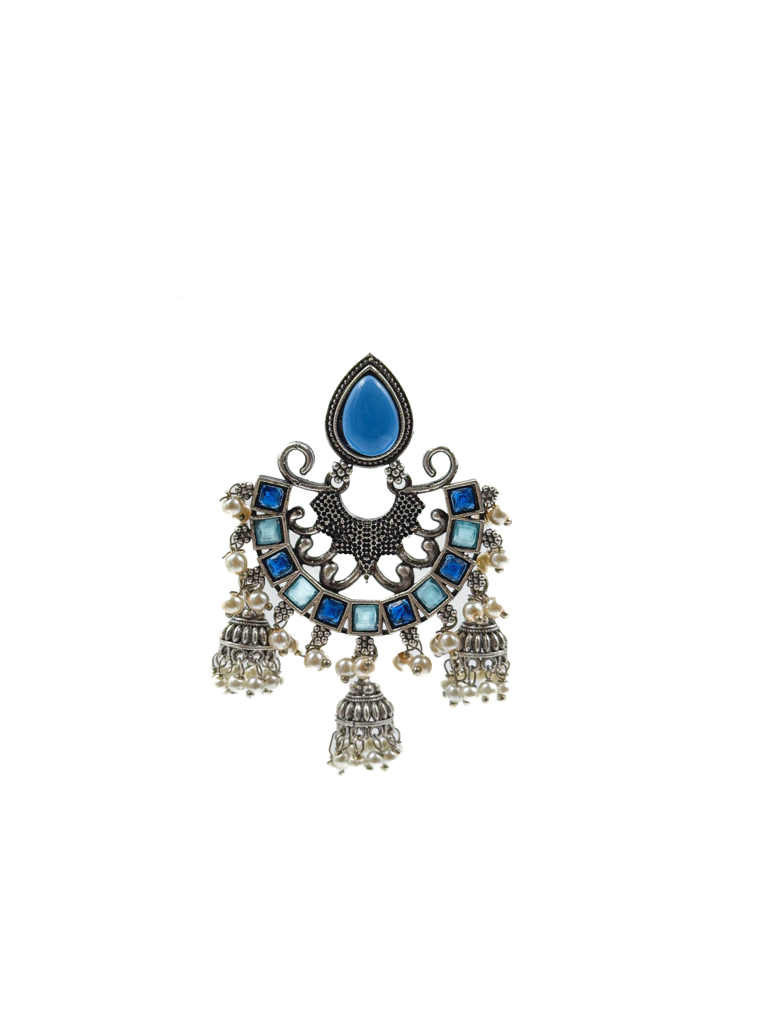 RAHA STONE JHUMKA EARRINGS