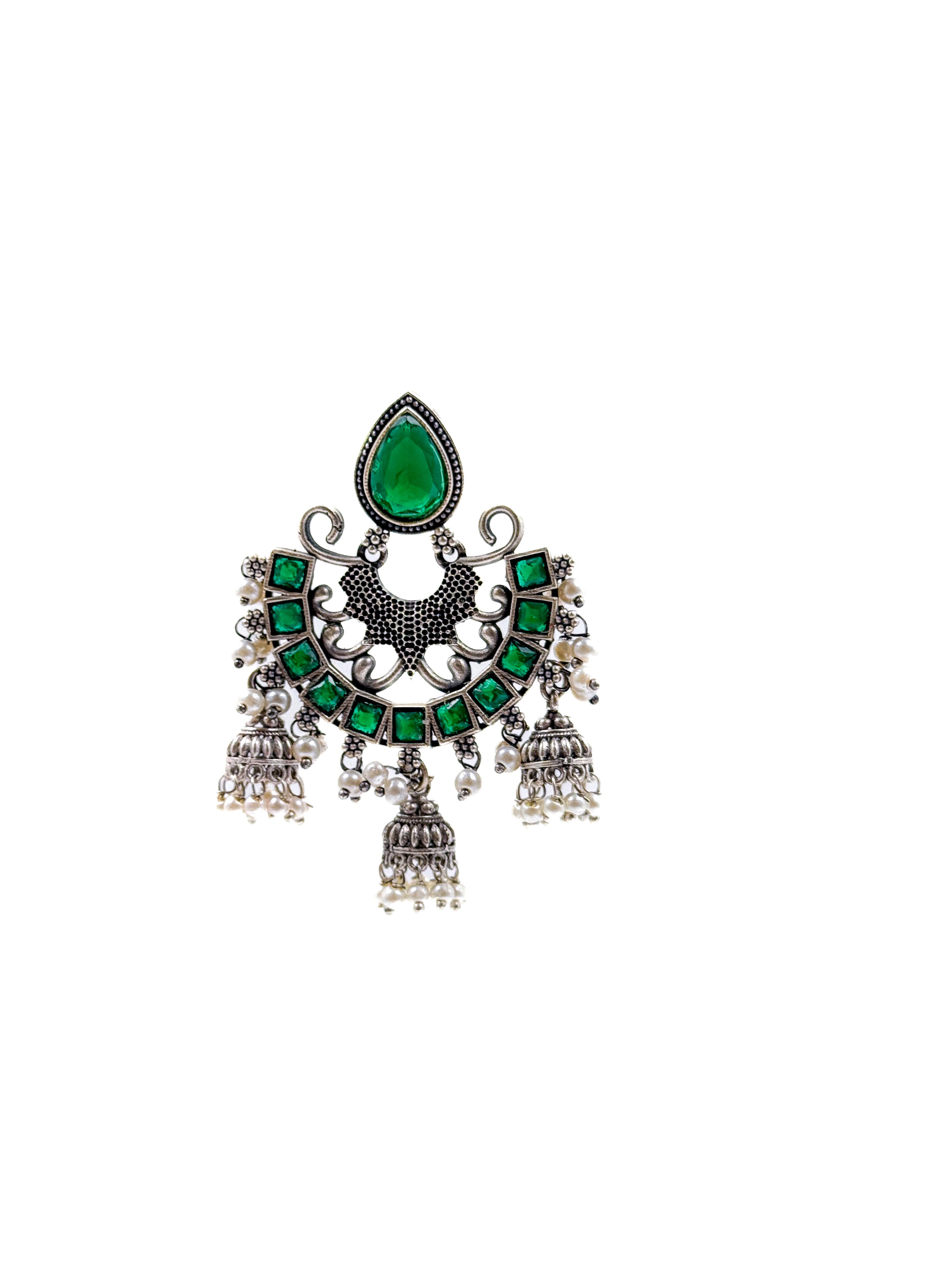 RAHA STONE JHUMKA EARRINGS