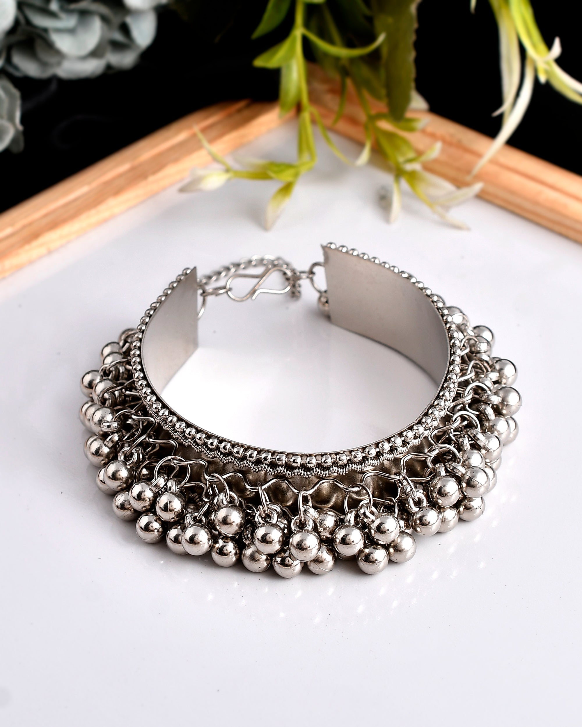 KAVERI BRASS OXIDISED JEWELLERY SET COMBO