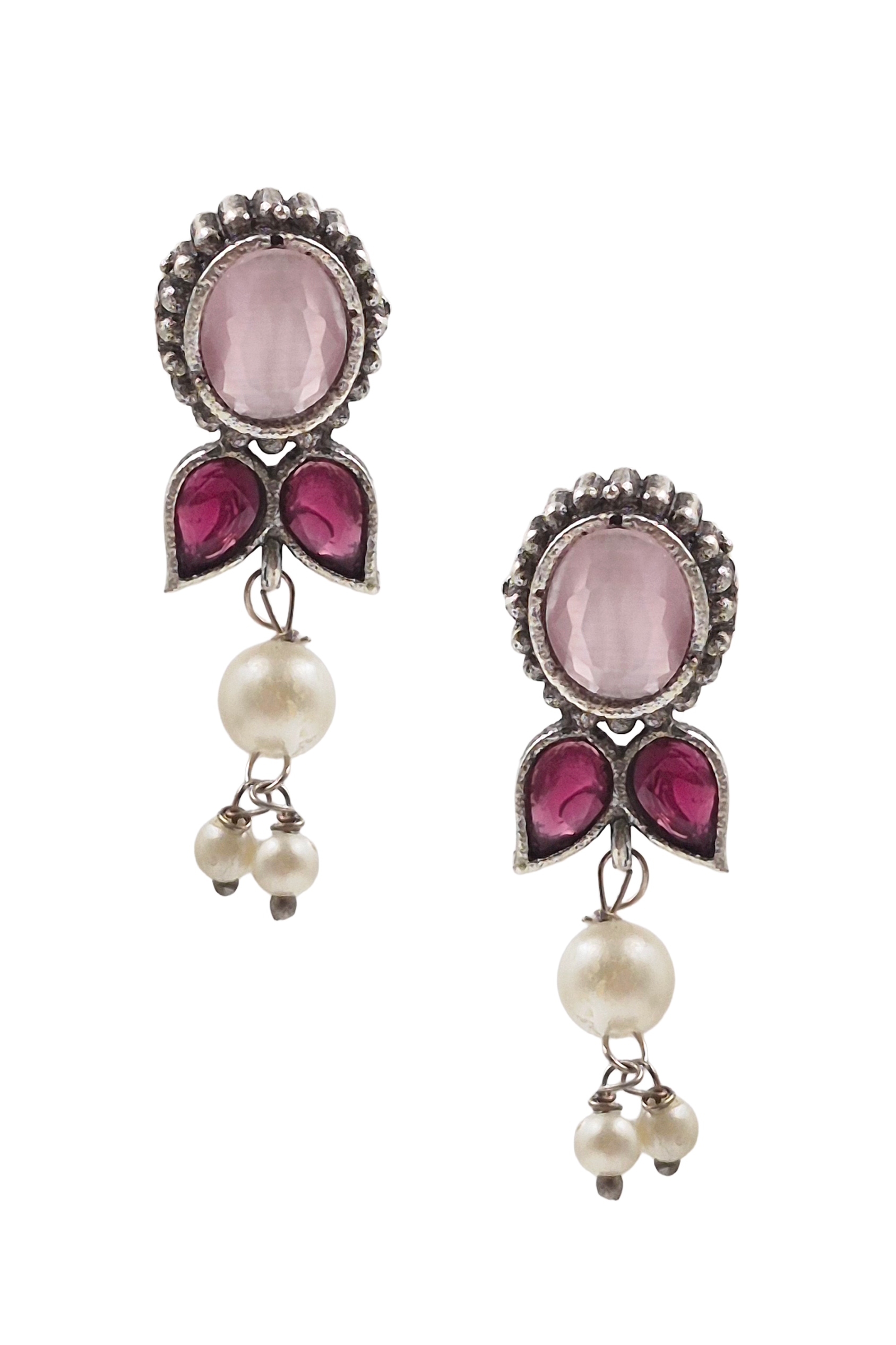 MEERA STONE NECKLACE SET