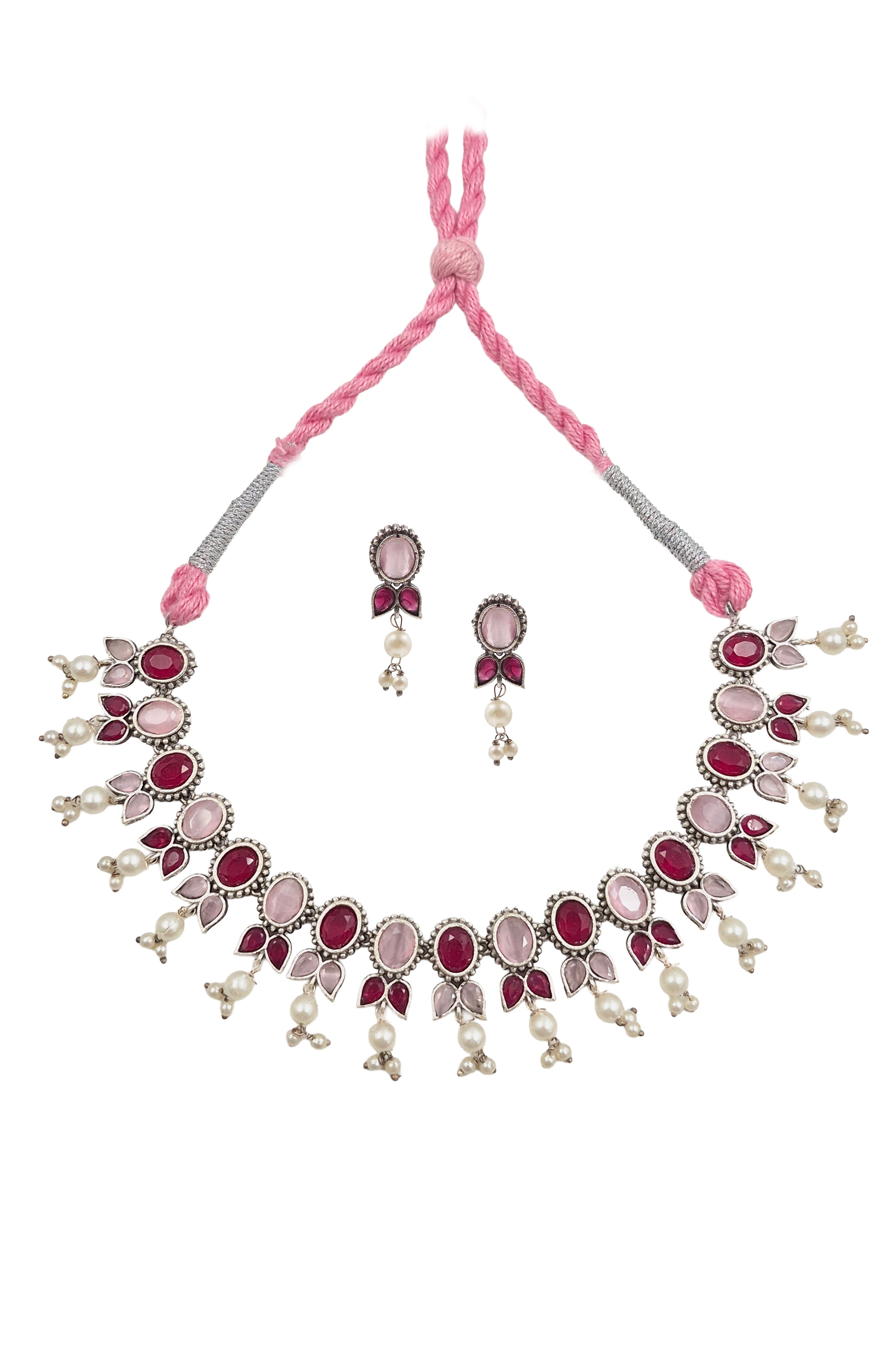 MEERA STONE NECKLACE SET