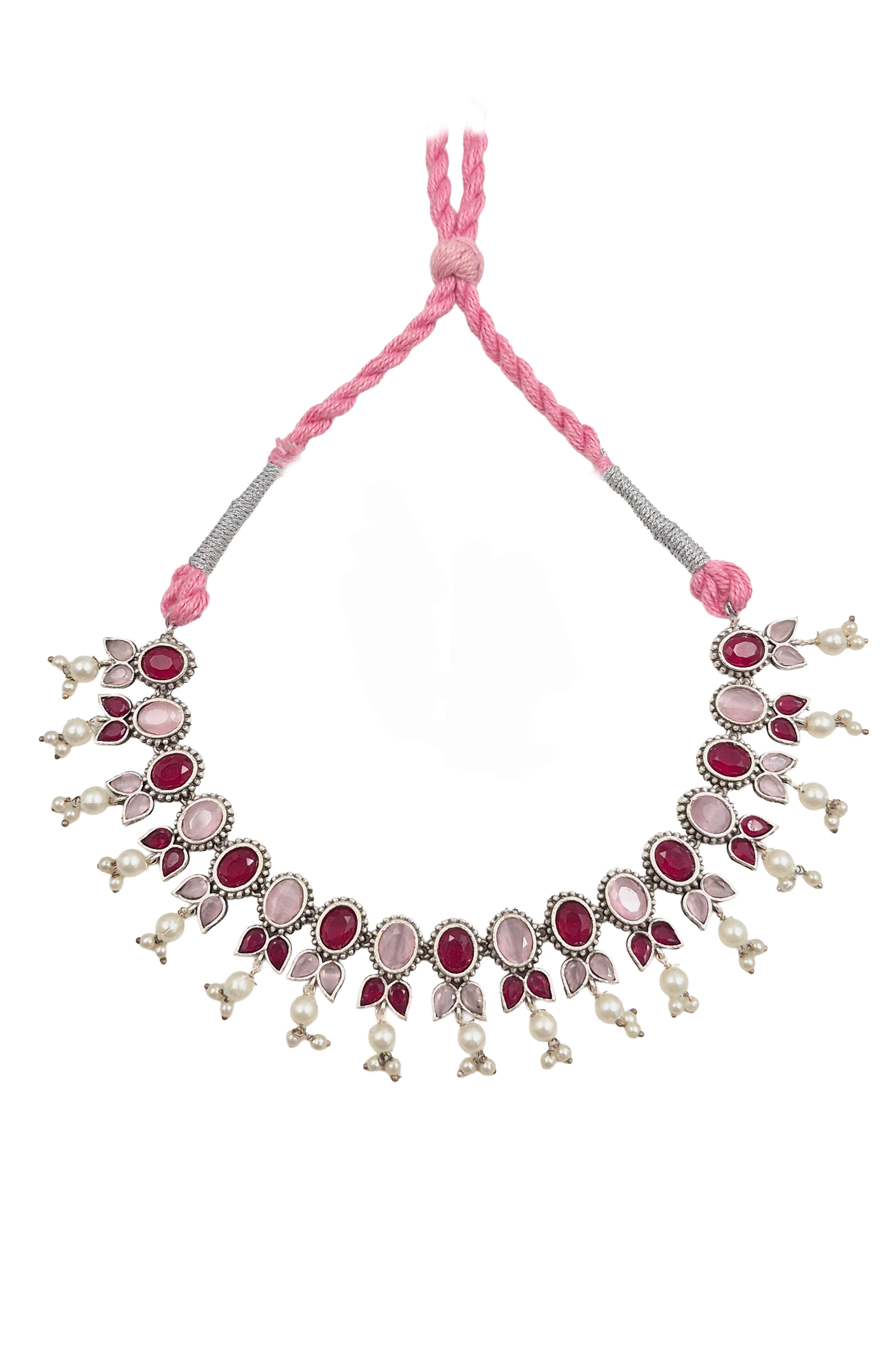 MEERA STONE NECKLACE SET