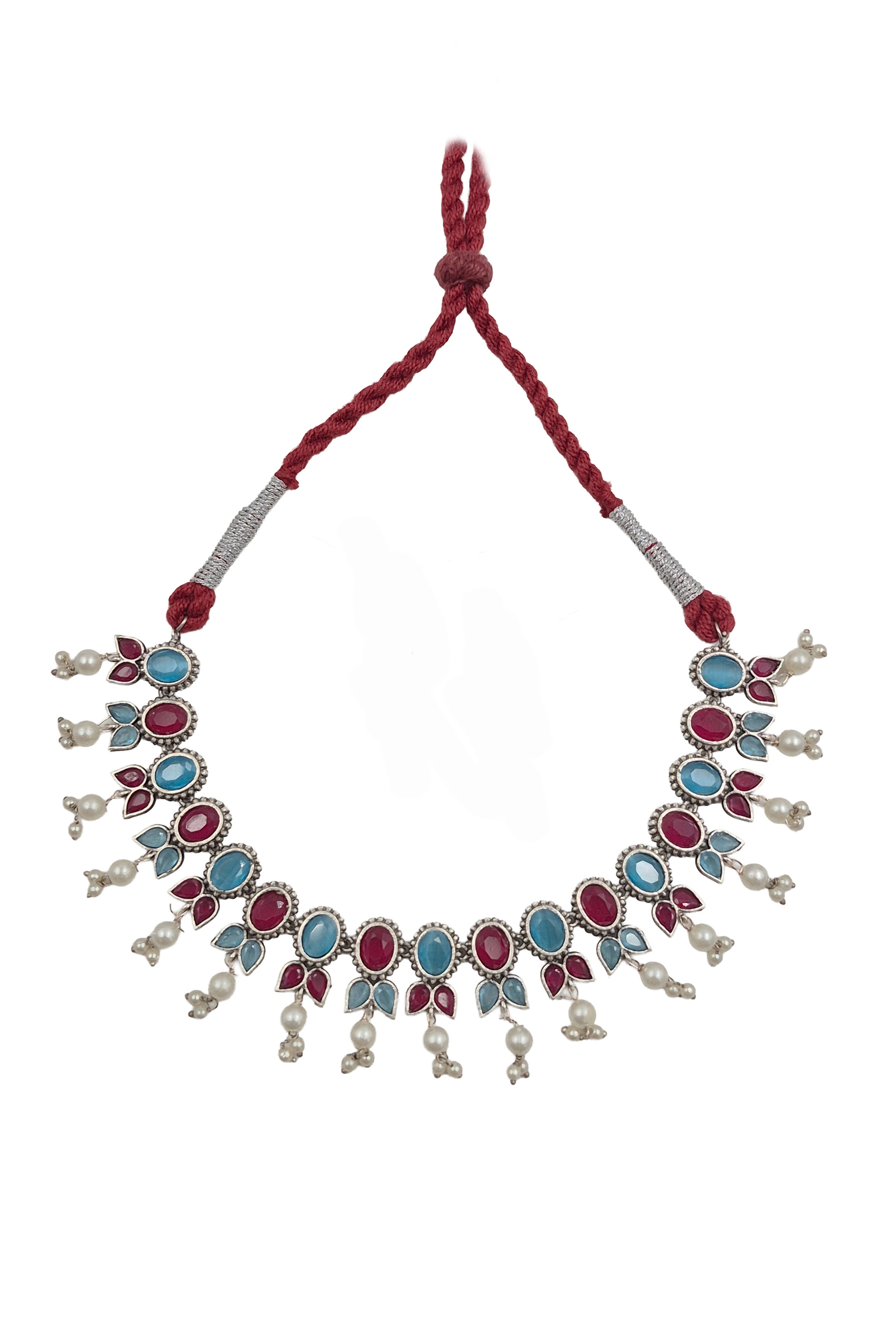 MEERA STONE NECKLACE SET