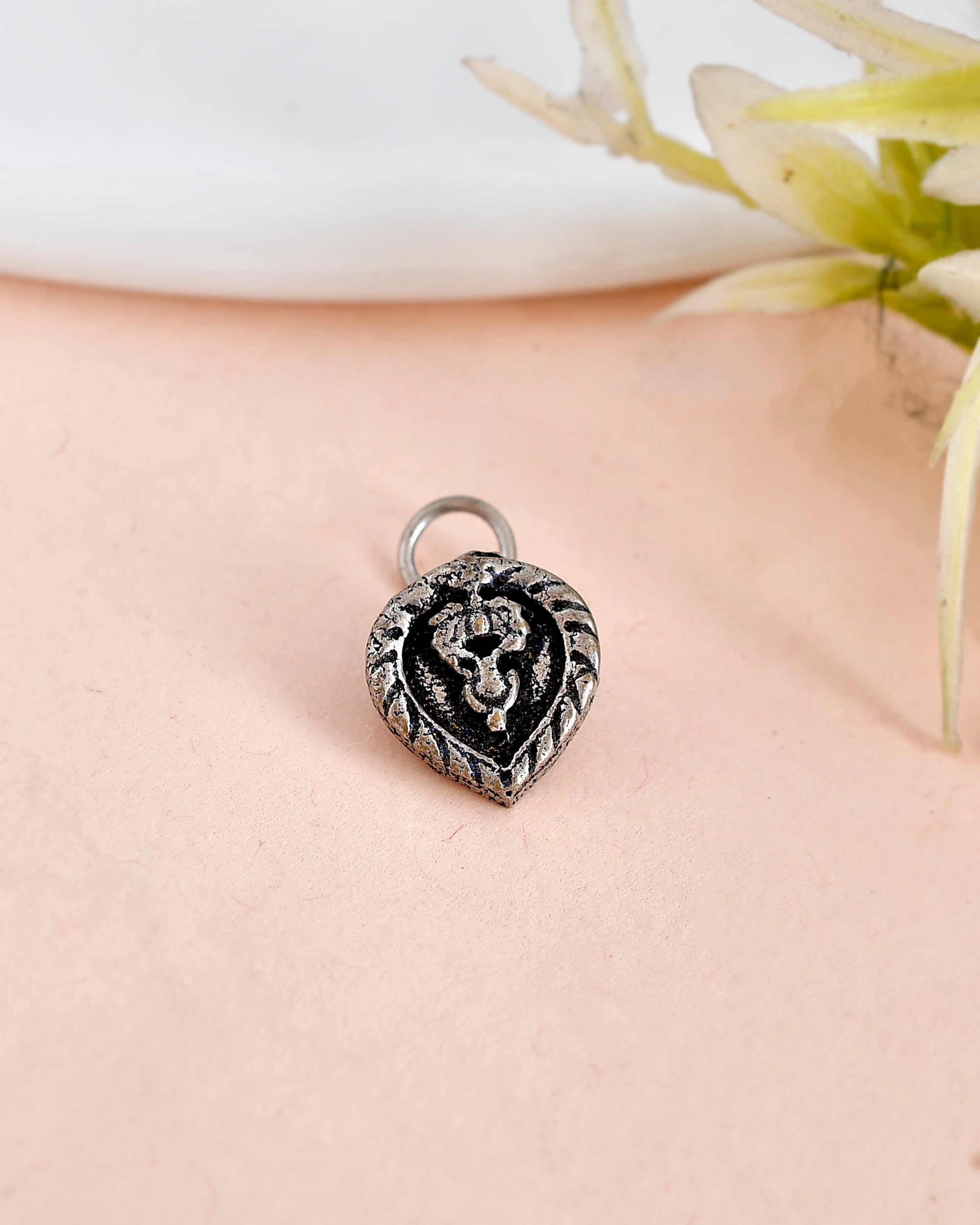 Shreya Oxidised Piercing Nosepin Combo Of 5