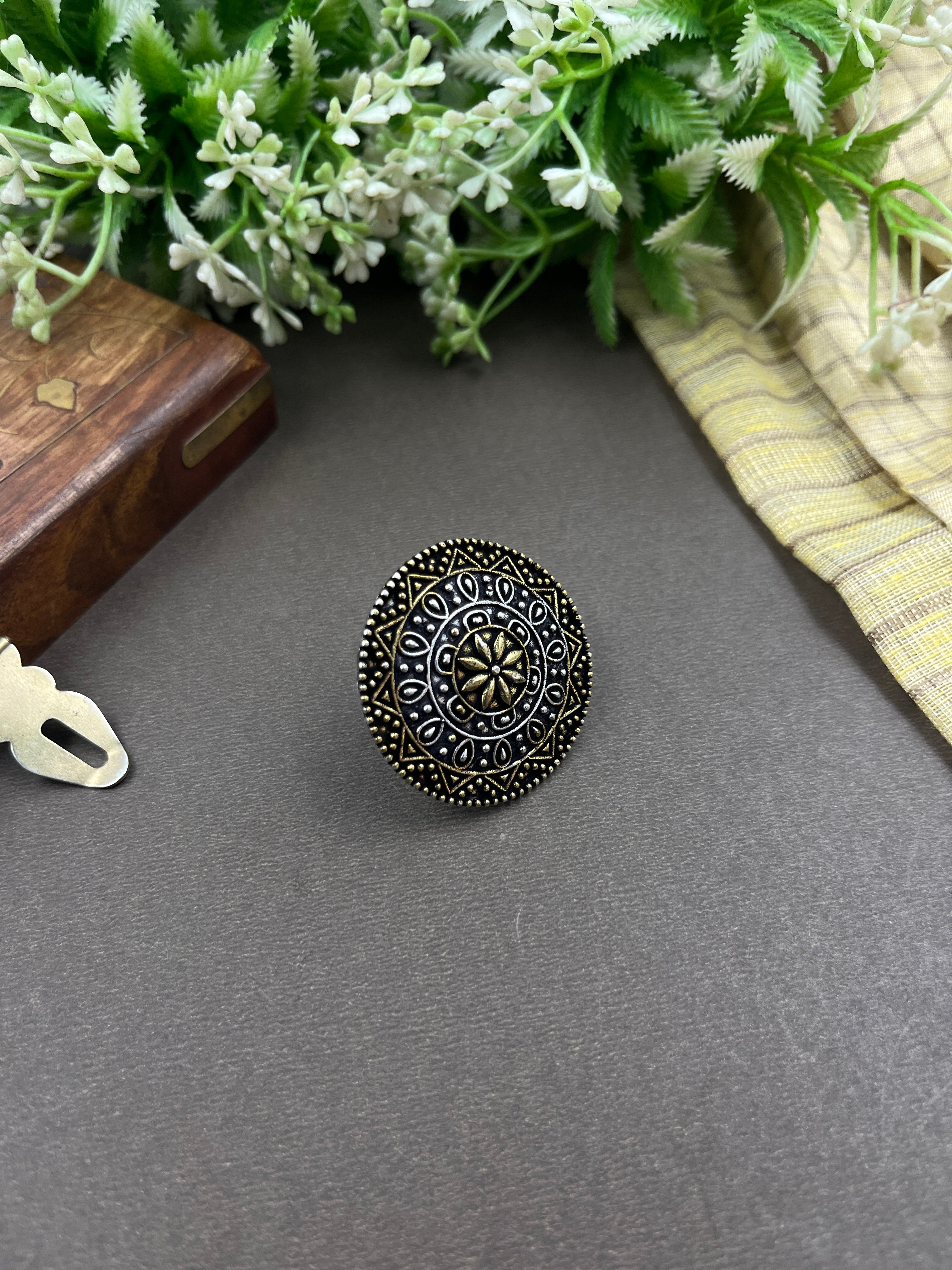 AMINA 5 PIECE DUAL TONE JEWELLERY SET COMBO