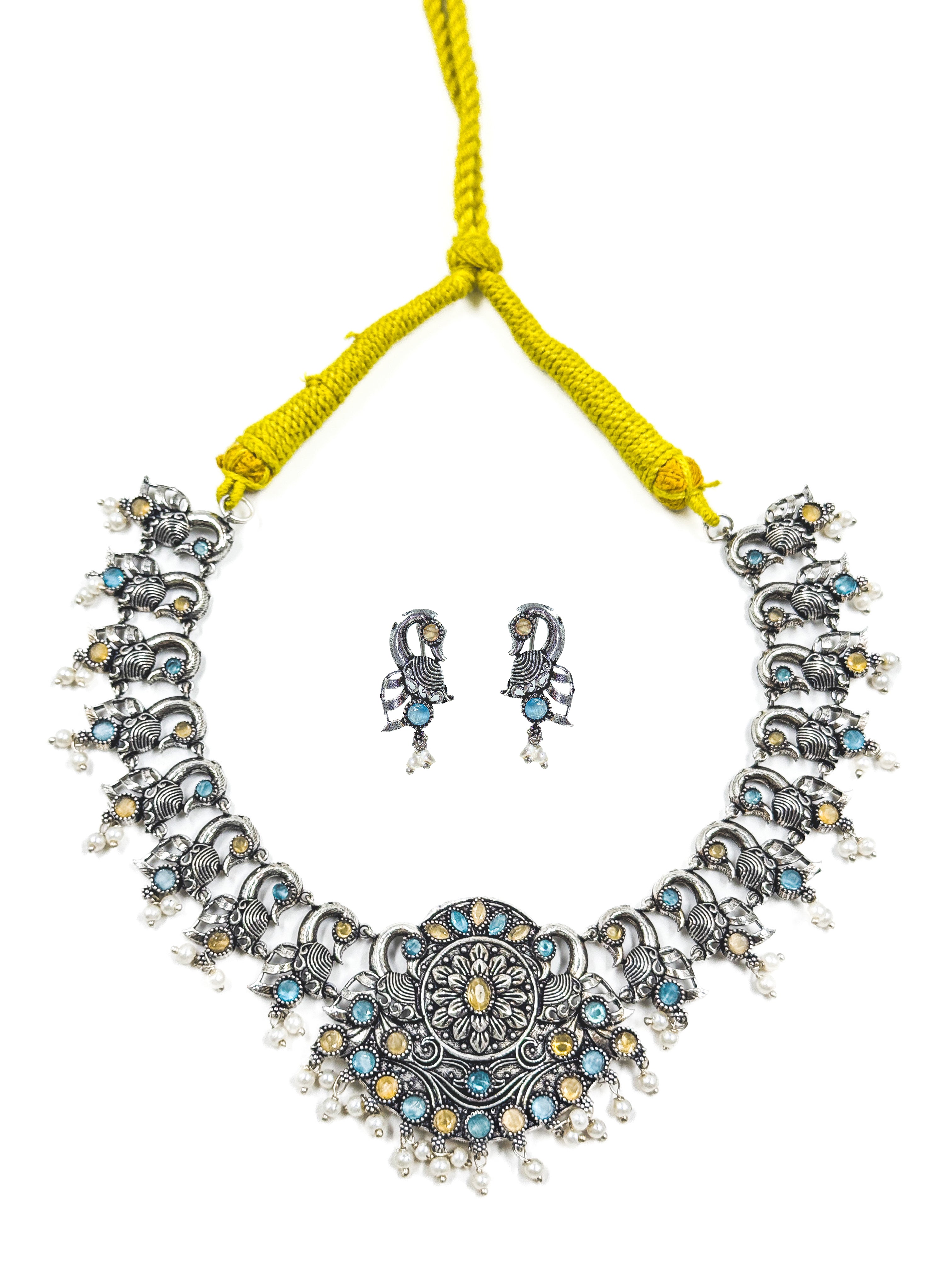 JANVI STONE NECKLACE SET