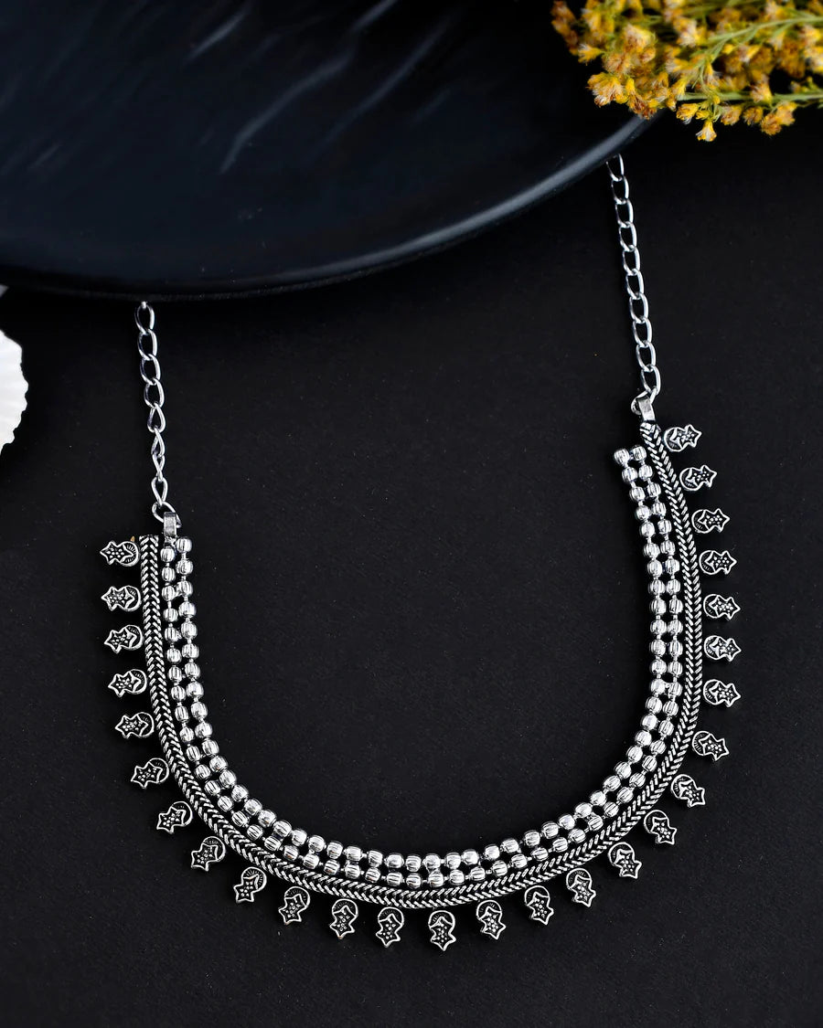 NUPOOR 7 PIECE CHAIN PENDANT JEWELLERY SET COMBO