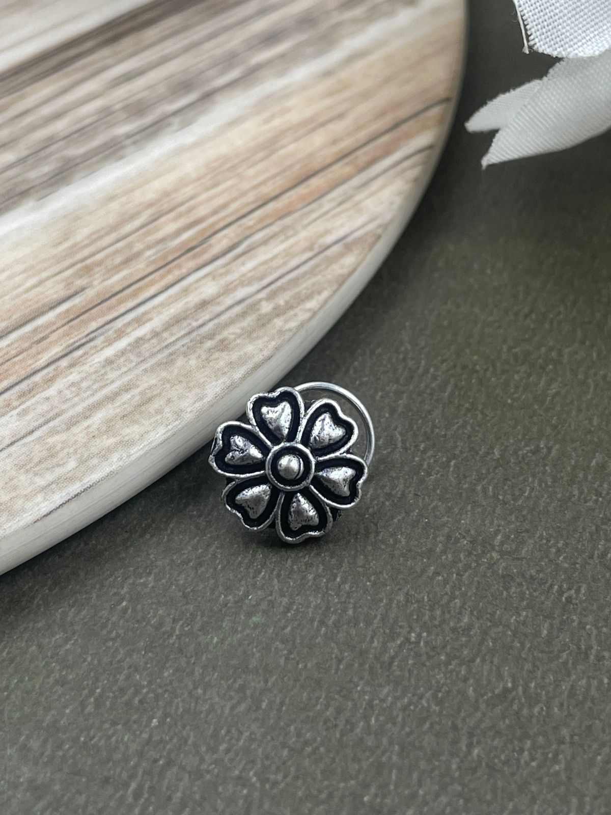 RADHA OXIDISED PIERCING NOSEPIN COMBO OF 5