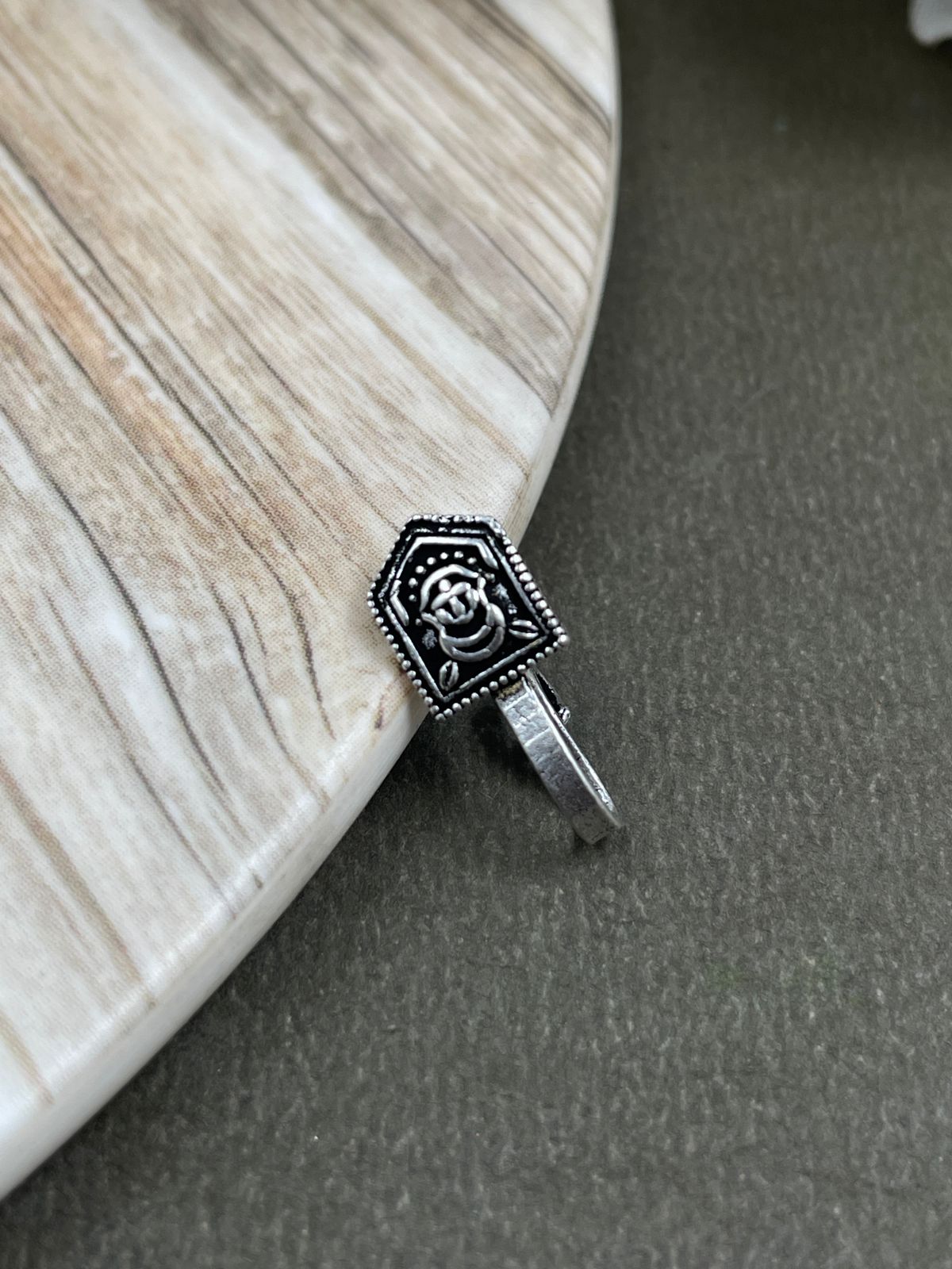 BEENA OXIDISED Clip on  NOSEPIN COMBO OF 17