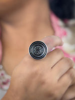 Load image into Gallery viewer, DIRA DESIGNER FLOWER TWO TONE RING