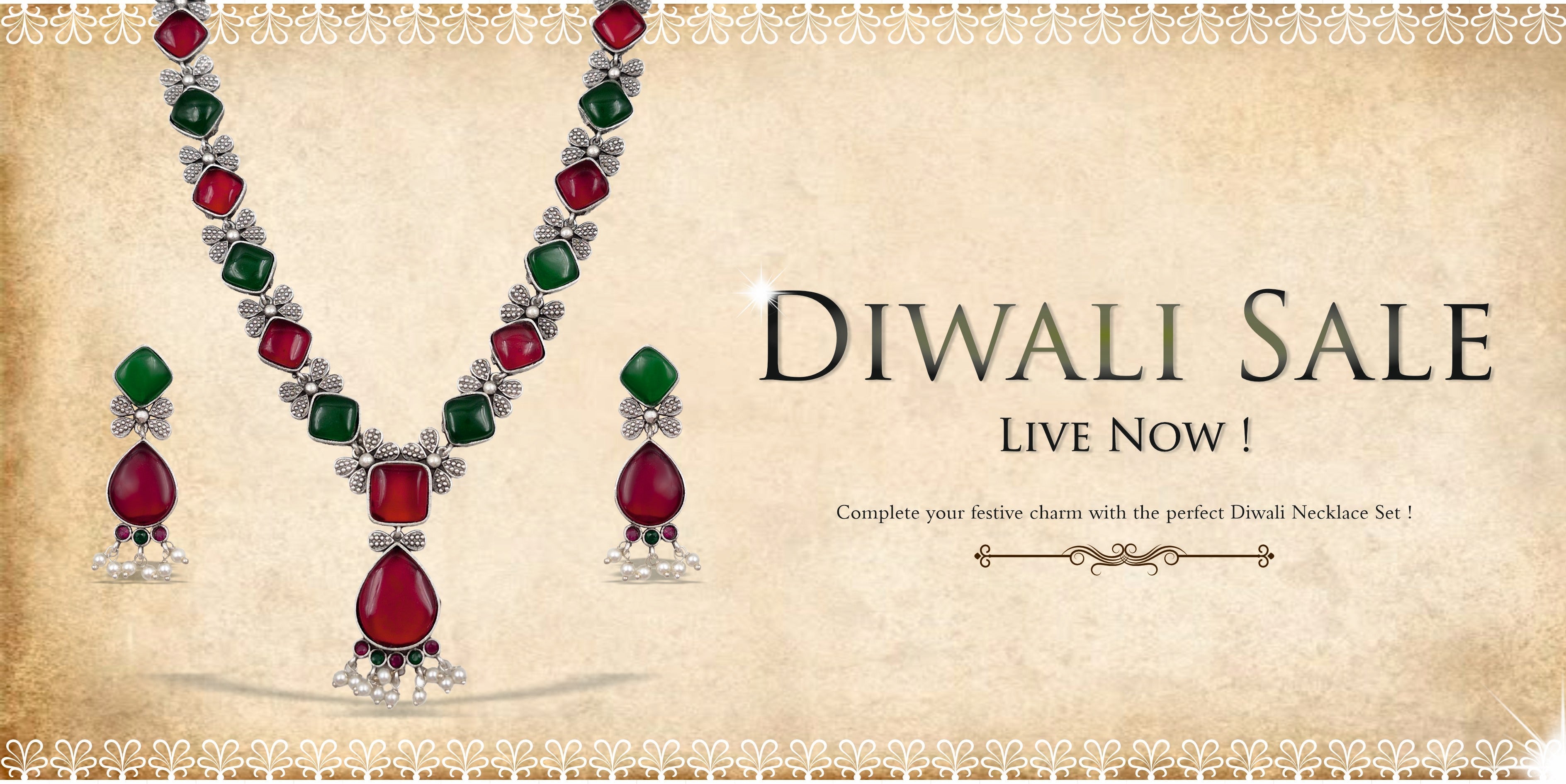Beautiful necklace set with matching earrings, featuring intricate design and sparkling stones, perfect for adding elegance to any outfit.