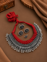 Load image into Gallery viewer, Ghungroo Choker Jewellery Set