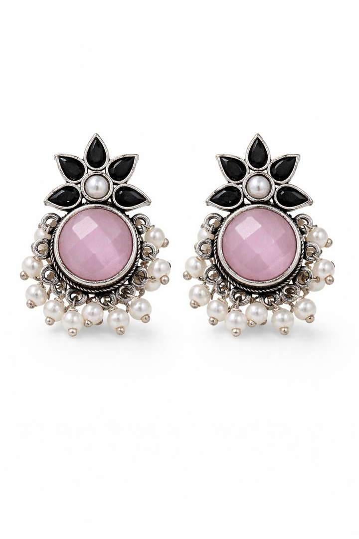Krisha Stud Stone Earrings