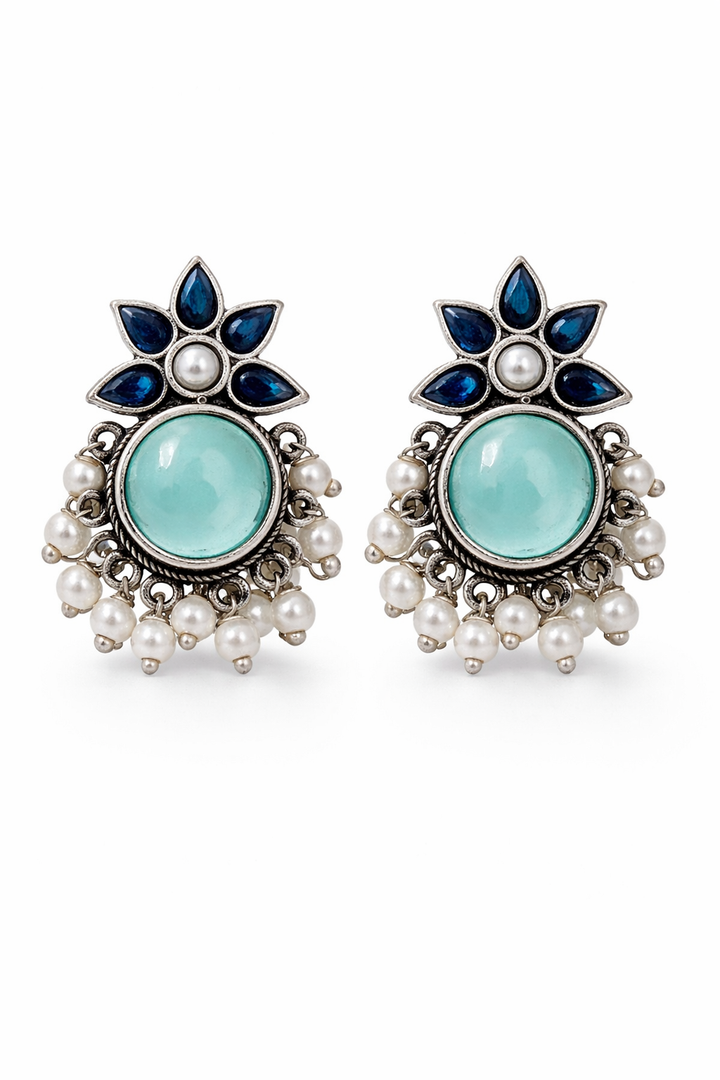 Krisha Stud Stone Earrings