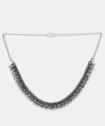 Load image into Gallery viewer, DIYA SILVER OXIDISED JEWELLERY SET COMBO