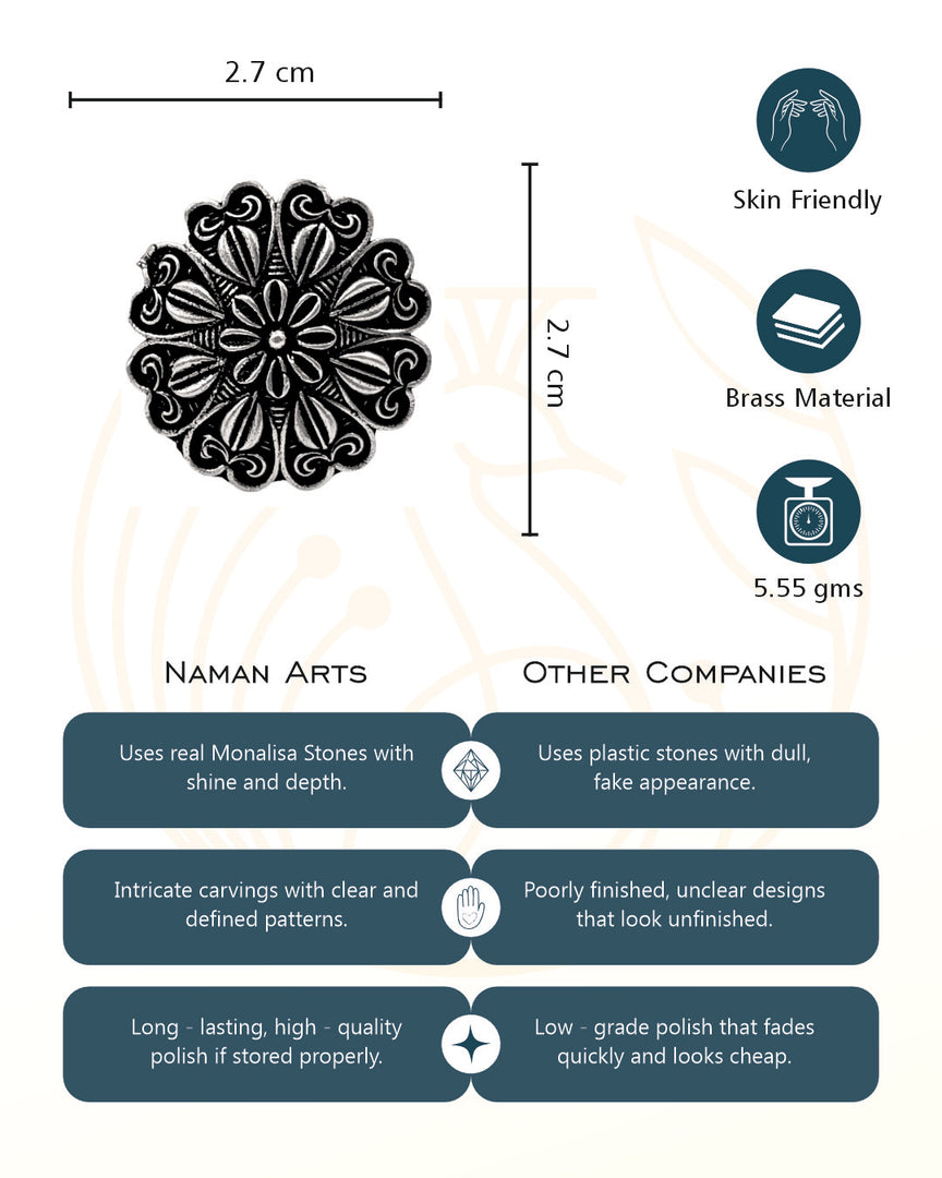 KIANA DESIGNER OXIDISED SILVER  RING