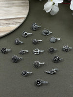Load image into Gallery viewer, VAIBHAVI OXIDISED CLIP ON NOSEPIN COMBO OF 17