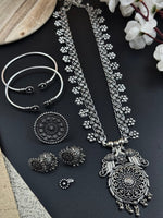 Load image into Gallery viewer, Oxidised Silver Jewellery Set