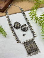 Load image into Gallery viewer, NIMITA DUAL TONE OXIDISED JEWELLERY SET COMBO