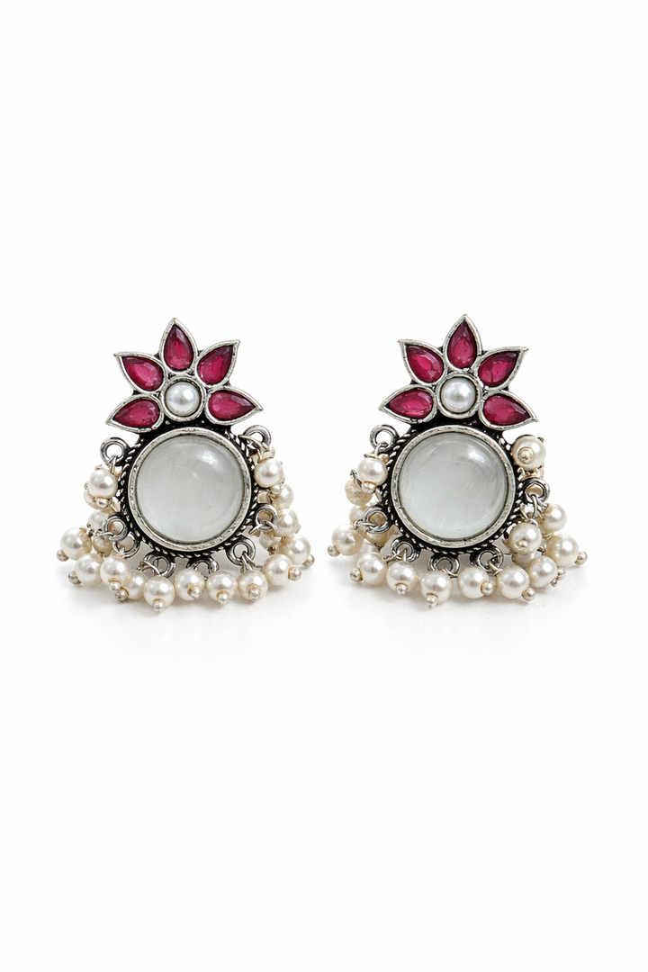 Krisha Stud Stone Earrings