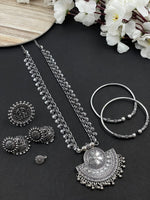 Load image into Gallery viewer, Portia Oxidised Jewellery Set