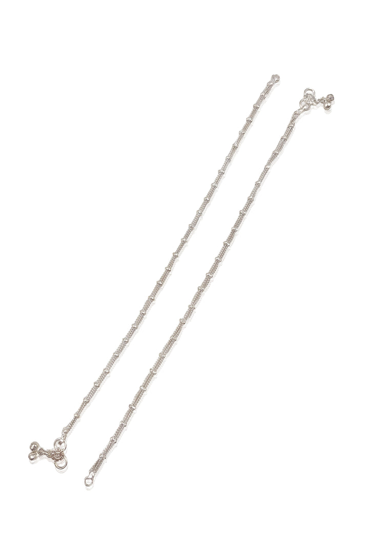 Meera Silver Anklet