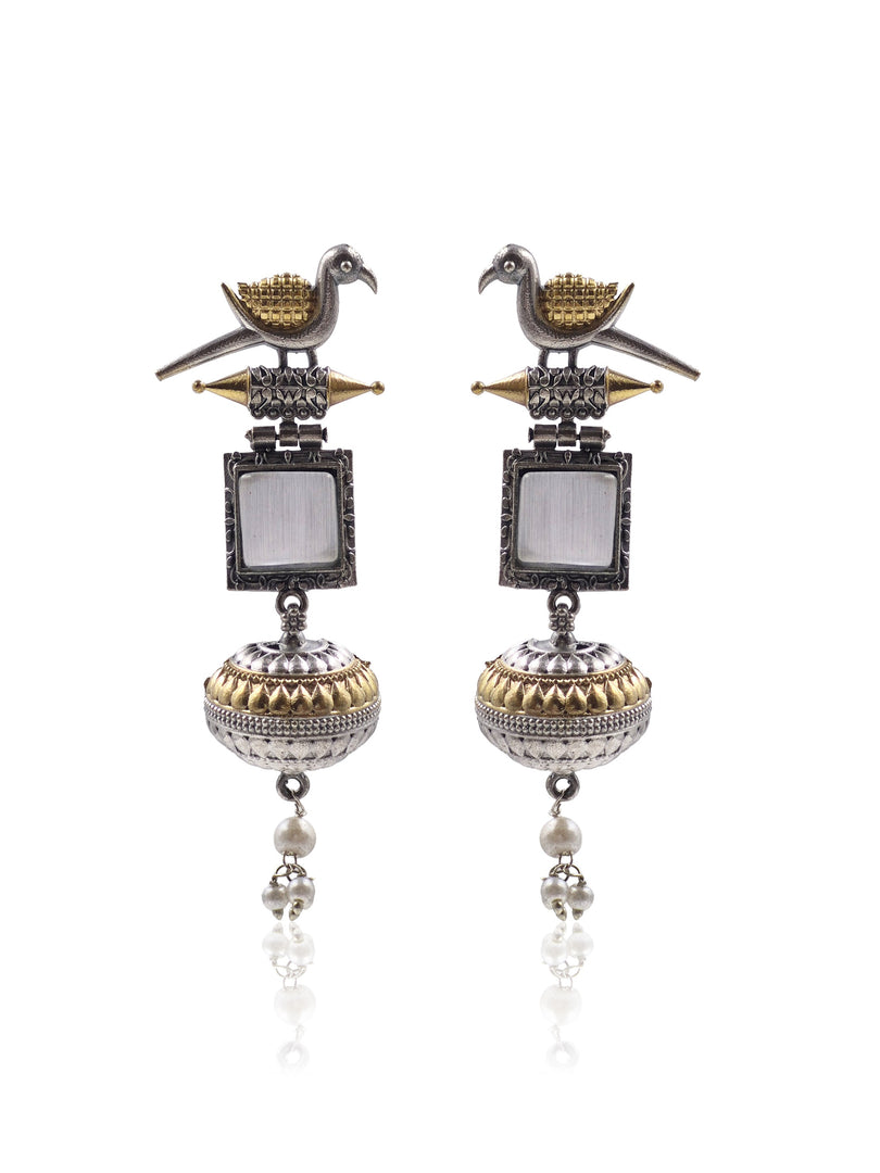 Pankhi Dualtone Dangler Earrings