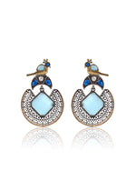 Load image into Gallery viewer, Peacock Stone Earrings