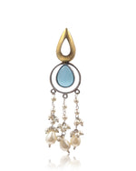Load image into Gallery viewer, Noir Pearl Stone Earrings