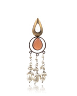 Load image into Gallery viewer, Noir Pearl Stone Earrings