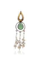 Load image into Gallery viewer, Noir Pearl Stone Earrings