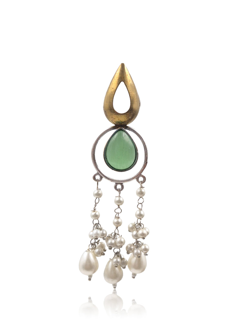 Noir Pearl Stone Earrings