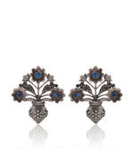 Load image into Gallery viewer, Unique Floral Pot Stud Earrings