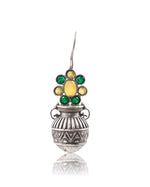 Load image into Gallery viewer, Ruby Tribal Pot Stone Earrings